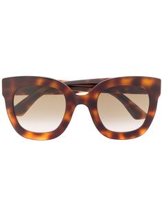 Gucci Eyewear солнцезащитные очки в оправе черепаховой расцветки