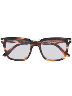 Tom Ford Eyewear солнцезащитные очки Marco черепаховой расцветки