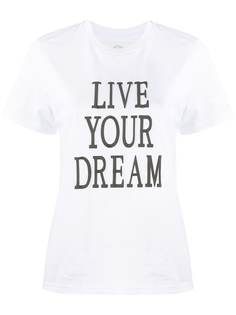 Alberta Ferretti футболка с принтом Live Your Dream