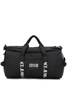 Versace Jeans Couture дорожная сумка с контрастным логотипом
