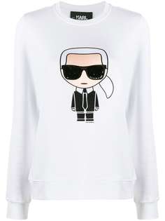 Karl Lagerfeld топ Karl с длинными рукавами