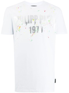 Philipp Plein футболка с эффектом разбрызганной краски