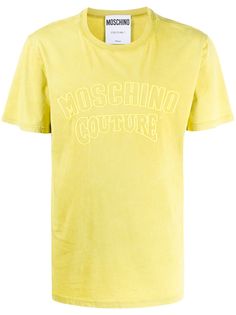 Moschino футболка с вышитым логотипом
