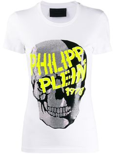 Philipp Plein футболка с короткими рукавами и декором Skull