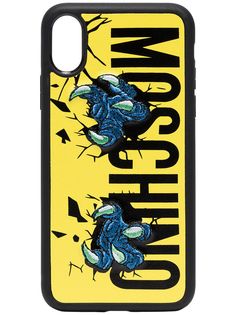 Moschino чехол Claw для iPhone X с логотипом