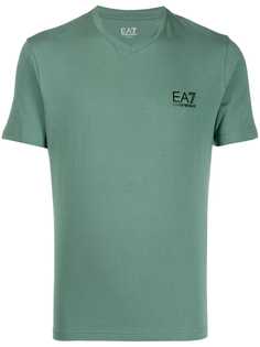 Ea7 Emporio Armani футболка кроя слим с логотипом