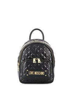 Love Moschino стеганый рюкзак с логотипом