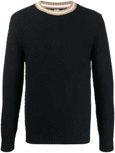 Eleventy джемпер с круглым вырезом в полоску