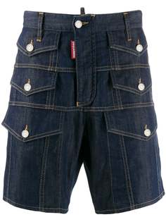 Dsquared2 джинсовые шорты с карманами