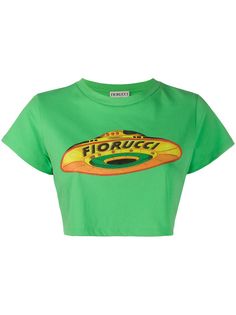 Fiorucci укороченная футболка Flying Saucer