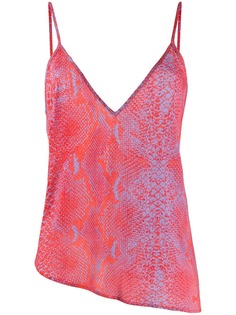 Just Cavalli snakeskin print cami top