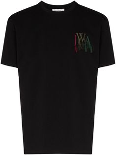 JW Anderson logo embroidered cotton T-shirt