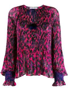 Derek Lam 10 Crosby блузка Helena с плиссировкой и цветочным принтом