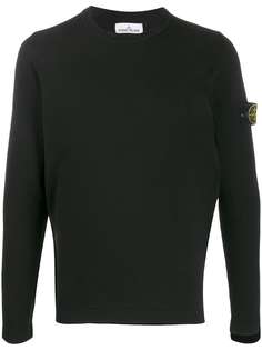 Stone Island logo patch sweatshirt