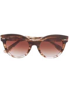 Oliver Peoples солнцезащитные очки Georgica в массивной оправе