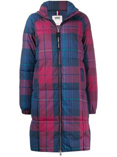 Tommy Jeans пуховик оверсайз в клетку