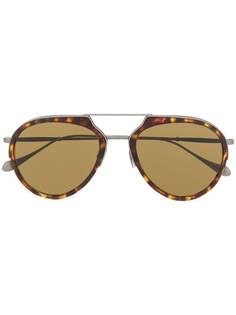 Giorgio Armani солнцезащитные очки-авиаторы черепаховой расцветки