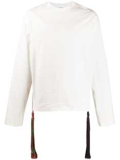 Jil Sander толстовка с кисточками