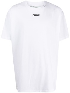Off-White футболка Wavy Line с логотипом