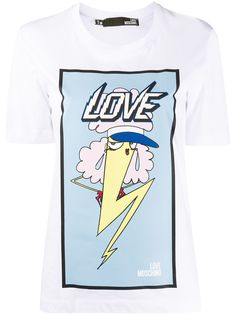 Love Moschino футболка с графичным принтом