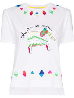 Mira Mikati футболка с нашивкой