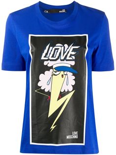Love Moschino футболка с графичным принтом