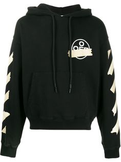 Off-White TAPE ARROWS OVER HOODIE BLACK BEIGE