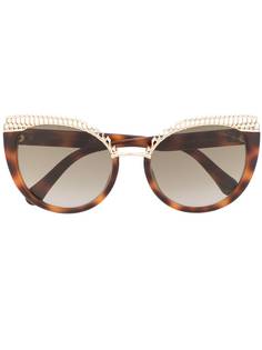 Roberto Cavalli массивные солнцезащитные очки
