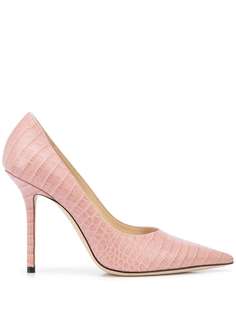 Jimmy Choo туфли-лодочки Love 100 с тисненым узором