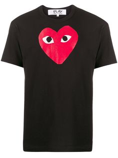 Comme Des Garçons Play футболка с принтом