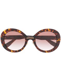 Miu Miu Eyewear солнцезащитные очки в круглой оправе