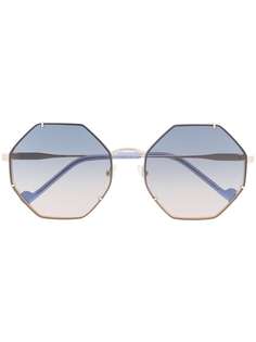 LIU JO солнцезащитные очки в восьмиугольной оправе
