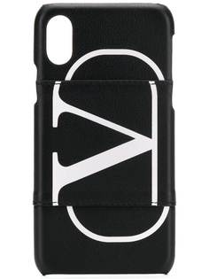 Valentino чехол для iPhone X с логотипом VLogo