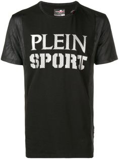 Plein Sport футболка с печатью логотипа