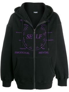 Pleasures худи Clarity на молнии с вышивкой