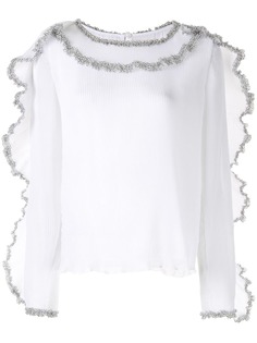 See By Chloé плиссированная блузка с оборками