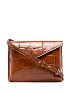 Staud клатч Holly с тиснением под кожу крокодила