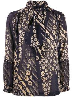 Ba&Sh блузка с цветочным принтом и завязкой