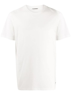 Jil Sander футболка с вышитым логотипом