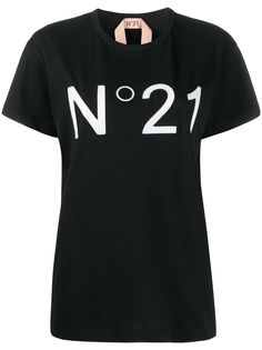 Nº21 футболка с короткими рукавами и вышитым логотипом