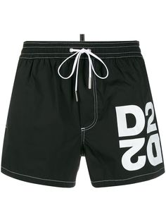 Dsquared2 плавки-шорты с кулиской и логотипом
