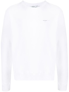Off-White толстовка с круглым вырезом и логотипом