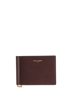 Saint Laurent складной картхолдер с логотипом