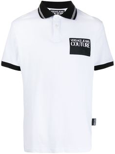 Versace Jeans Couture рубашка-поло с логотипом