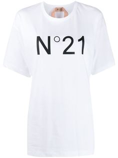 Nº21 рубашка с короткими рукавами и логотипом