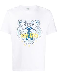 Kenzo футболка с принтом Tiger