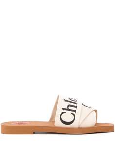 Chloé мюли с логотипом