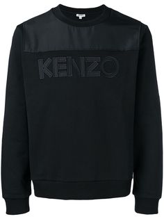 Kenzo толстовка с сатиновыми вставками
