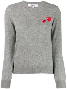 Comme Des Garçons Play свитер с V-образным вырезом и длинными рукавами