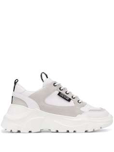Versace Jeans Couture suede-paneled chunky trainers